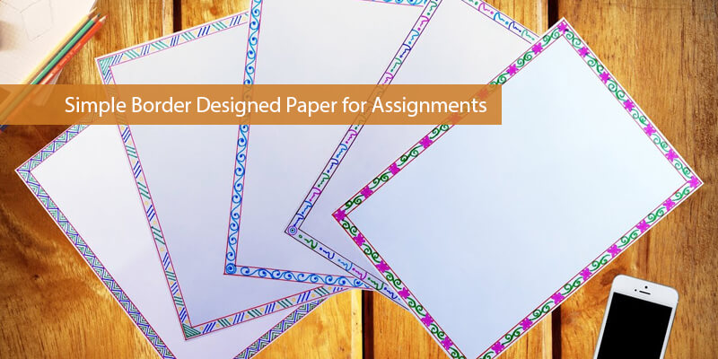 assignment page border design pdf